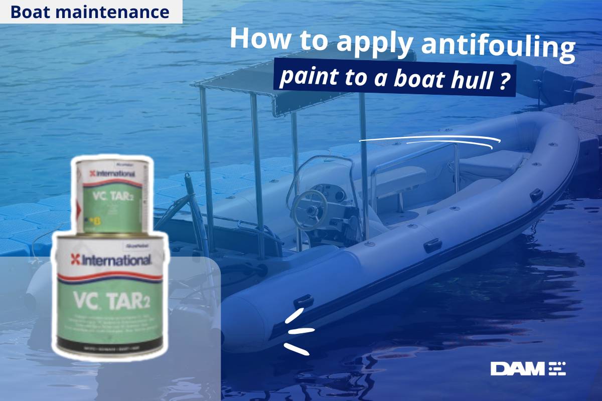How to apply antifouling paint to a boat hull?
